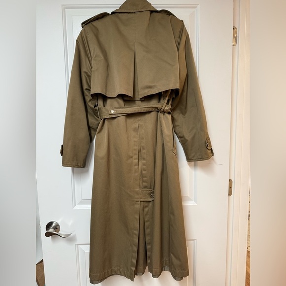 London Towne Elegant Brown Trench Coat Size 6 - Picture 4 of 7
